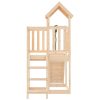 Playhouse with Climbing Wall Solid Wood – Solid Pinewood