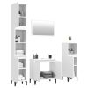 4 Piece Bathroom Furniture Set Engineered Wood – White