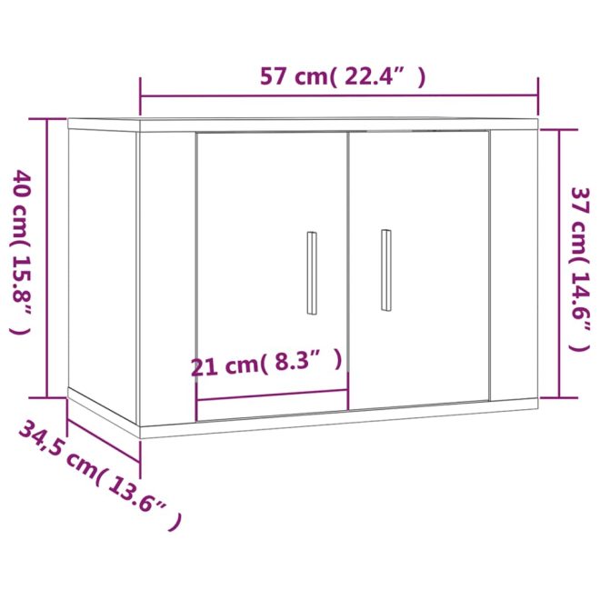 3 Piece TV Cabinet Set Engineered Wood – White