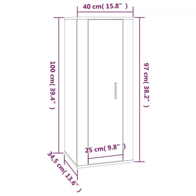 3 Piece TV Cabinet Set Engineered Wood – White