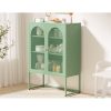 Buffet Sideboard Metal Cabinet – ELMA Green