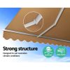 Retractable Folding Arm Awning Motorised Sunshade 4Mx2.5M Beige