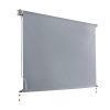 Outdoor Blinds Light Filtering Roll Down Awning Shade 3X2.5M Grey