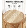 Bar Stools Wooden Stool Counter Chair Kitchen Barstools Rattan Seat. – 1