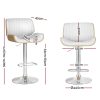 Bar Stools Kitchen Stool Chairs Metal Barstool Dining Chair Swivel – White