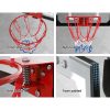 23″ Mini Basketball Hoop Backboard Door Wall Mounted Sports Kids Black