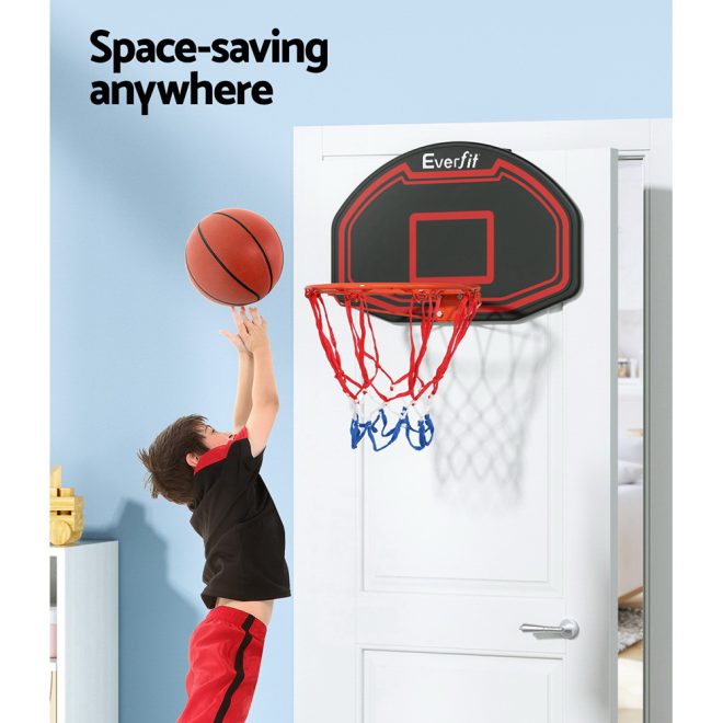 38″ Basketball Hoop Backboard Door Wall Mounted Ring Net Sports Kids