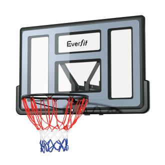 45″ Basketball Hoop Backboard Wall Mounted Ring Net Sports Pro System