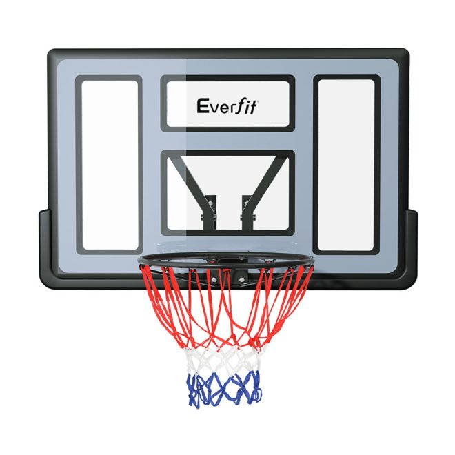 45″ Basketball Hoop Backboard Wall Mounted Ring Net Sports Pro System