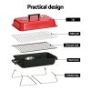 Charcoal BBQ Portable Grill Camping Barbecue Outdoor Cooking Smoker