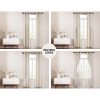 2X 132x304cm Blockout Sheer Curtains Beige