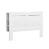 Bed Head Headboard Queen with Shelves – CABI White