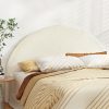 Bed Head Headboard Bed Frame King Boucle – GREI White