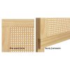 Bed Head Headboard Double Rattan – RIBO Pine