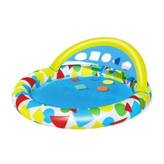 Kids Pool 120x117x46cm Inflatable Play Swimming Pools w/ Canopy 45L