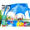 Kids Pool 183x51cm Steel Frame Swimming Play Pools Canopy 930L