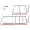 Swimming Pool 404x201x100cm Steel Frame Above Ground Pools Filter Pump Ladder 6478L