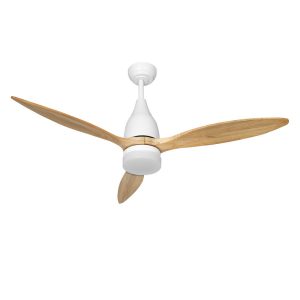 Devanti 52” Ceiling Fan AC Motor w/Light w/Remote – Light Wood