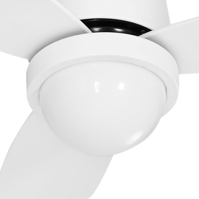 Devanti 52” Ceiling Fan DC Motor LED Light Remote Control – White