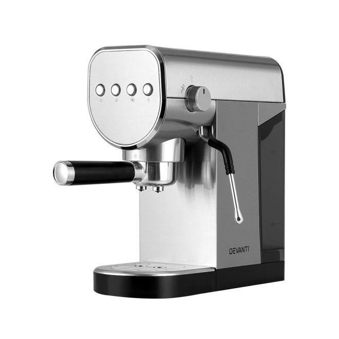 Devanti 20 Bar Coffee Machine Espresso Cafe Maker