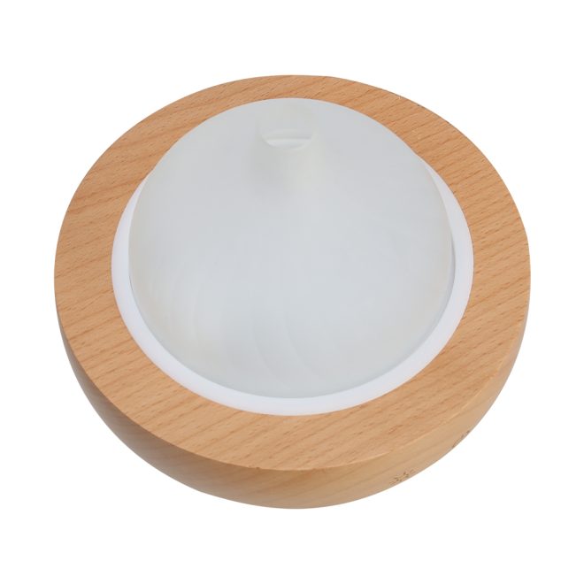 Aroma Aromatherapy Diffuser LED Oil Ultrasonic Air Humidifier Glass Wood