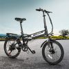 20 Inch Electric Bike Folding Urban Bicycle eBike Removable Battery