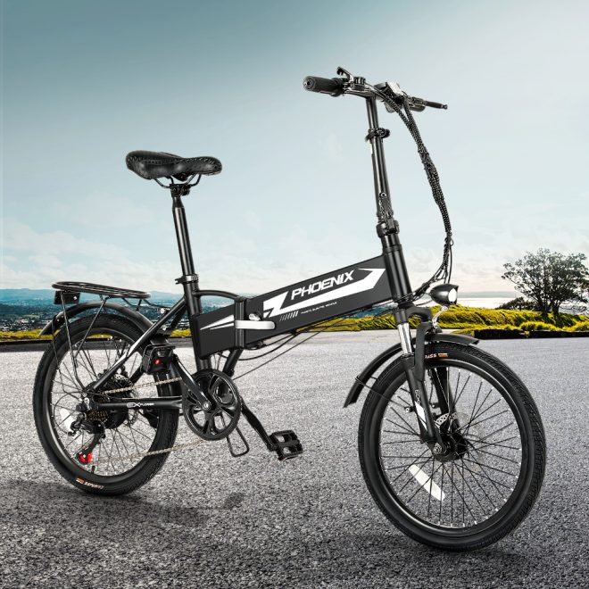 20 Inch Electric Bike Folding Urban Bicycle eBike Removable Battery