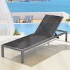 Sun Lounge Outdoor Lounger Aluminium Folding Beach Chair Wheels Patio