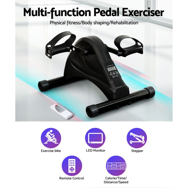 Everfit Pedal Exerciser Mini Exercise Bike Cross Trainer 80W