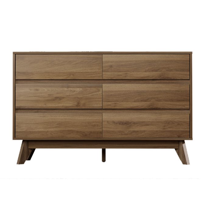 6 Chest of Drawers – XAVI Walnut