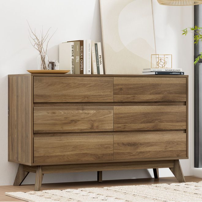 6 Chest of Drawers – XAVI Walnut