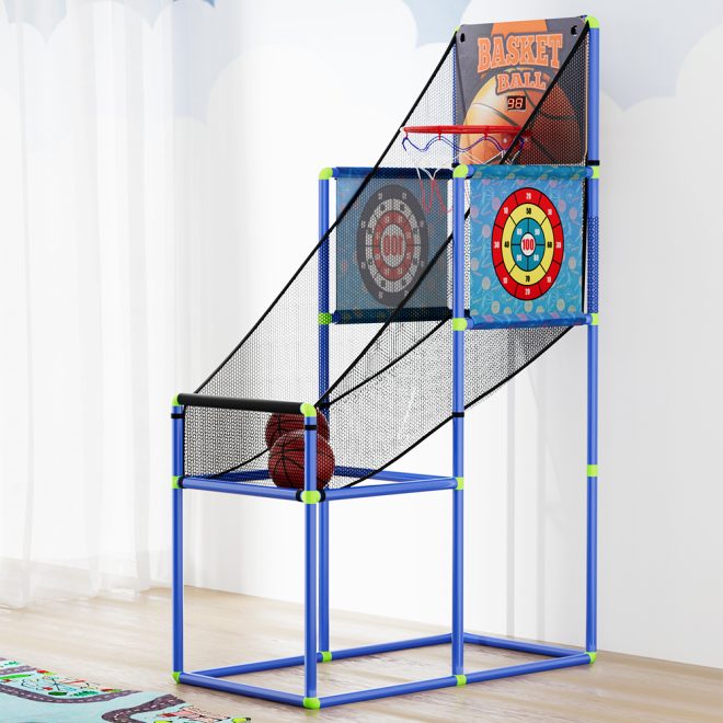 Arcade Basketball Games Electronic Scorer Basketball Hoop Shot Kid Indoor Toy