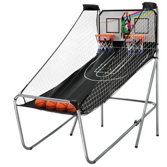 Arcade Basketball Game Hoop 8 Games Double Shot Electronic Score Sturdy frame