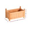 Garden Bed Raised Wooden Planter Box Vegetables – 60x30x33 cm