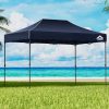 Gazebo Pop Up 3×4.5m w/Base Podx4 Marquee Folding Outdoor Wedding Camping Tent Shade Canopy Navy