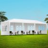 Gazebo 3x9m Marquee Wedding Party Tent Outdoor Camping Side Wall Canopy 5 Panel White