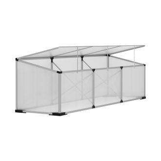 Greenhouse 180x50x50CM Cold Frame Plant Grow Aluminium Polycarbonate Green House