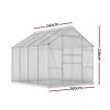 Greenfingers Aluminium Greenhouse Green House Polycarbonate Garden Shed 2.4×2.5M