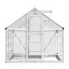 Greenhouse 2.48×1.89x2M Aluminium Polycarbonate Green House Garden Shed