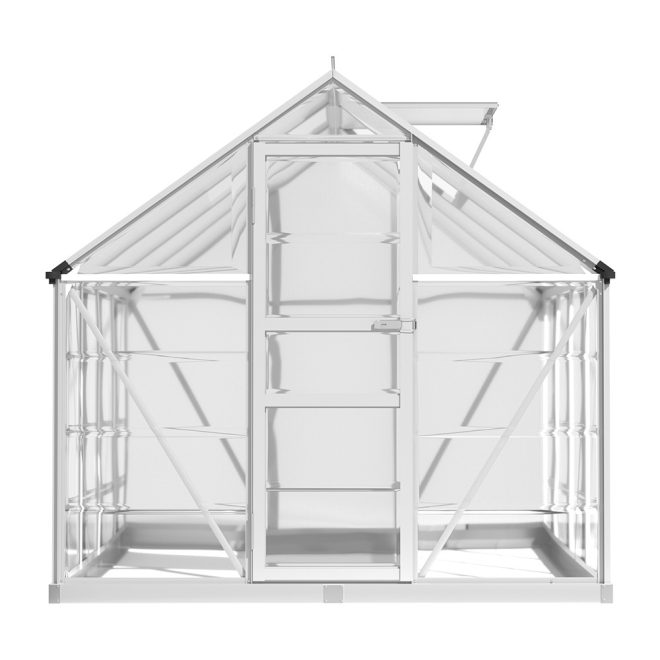 Greenhouse 2.48×1.89x2M Aluminium Polycarbonate Green House Garden Shed