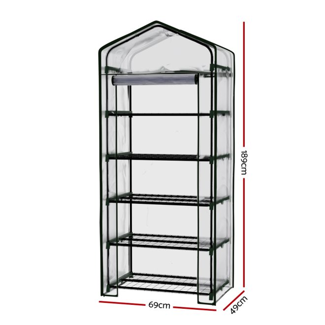 Mini Greenhouse Garden Shed Green House Tunnel Plant Storage Flower 189cm