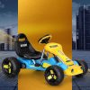 Kids Pedal Go Kart Ride On Toys Racing Car Plastic Tyre Blue