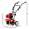 Giantz 88CC Tiller Rototiller Cultivator Garden Soil Power Rotary Hoe – 6 Blades