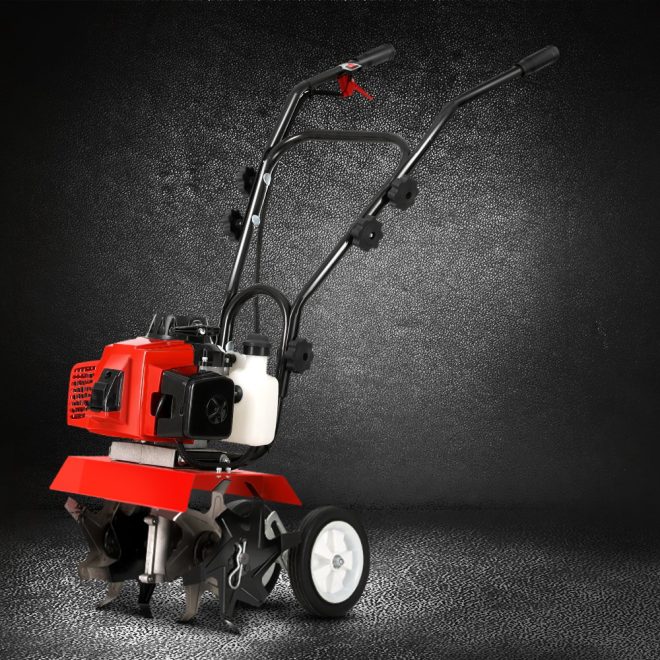 Giantz 88CC Tiller Rototiller Cultivator Garden Soil Power Rotary Hoe – 6 Blades