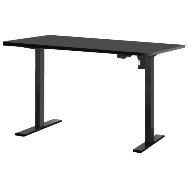 Electric Standing Desk Motorised Adjustable Sit Stand Desks – 120×60 cm, Black