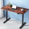 Standing Desk Electric Height Adjustable Sit Stand Desks – 120×60 cm, Black and Brown