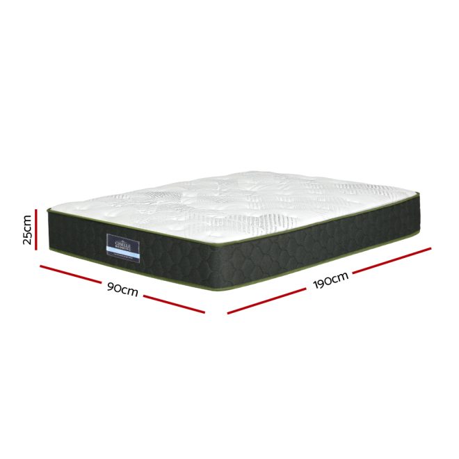 25cm Mattress Green Tea Foam Single