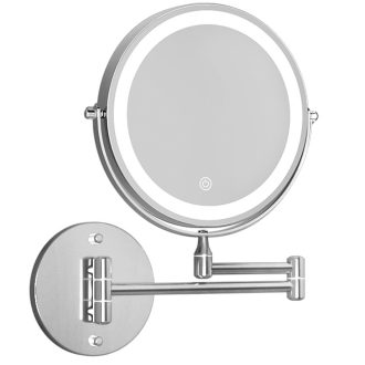 Extendable Makeup Mirror 10X Magnifying Double-Sided Bathroom Mirror