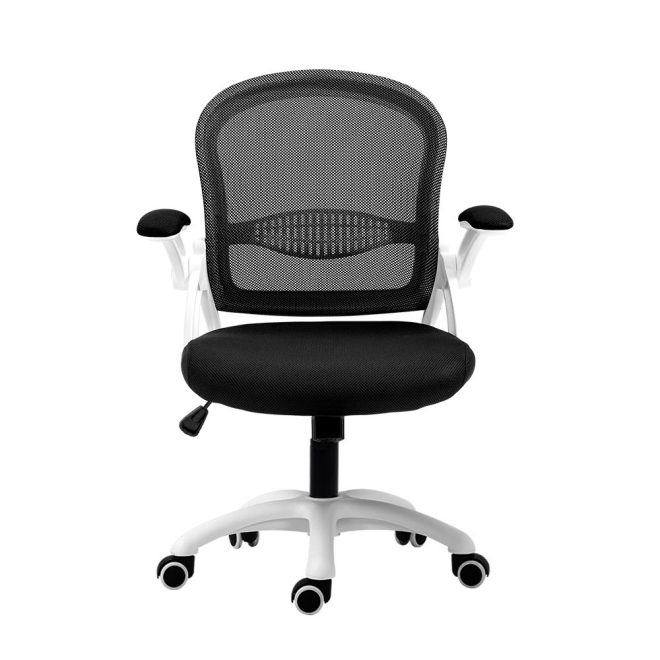 Office Chair Mesh Computer Desk Chairs Work Study Gaming Mid Back – Black