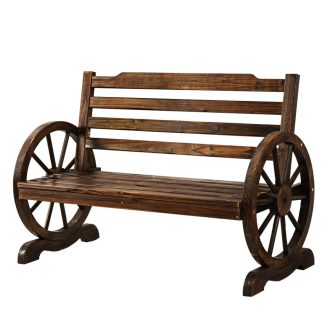 Wooden Garden Bench Seat Outdoor Furniture Wagon Chair Patio Lounge